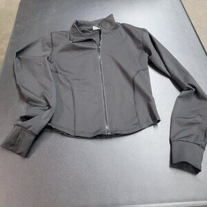 Black athletic zip up jacket